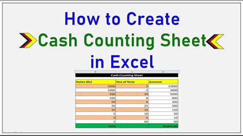 Cash Count Spreadsheet