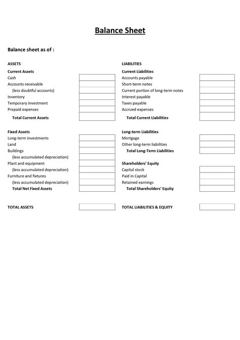 Cash Drawer Balance Sheet Template Word