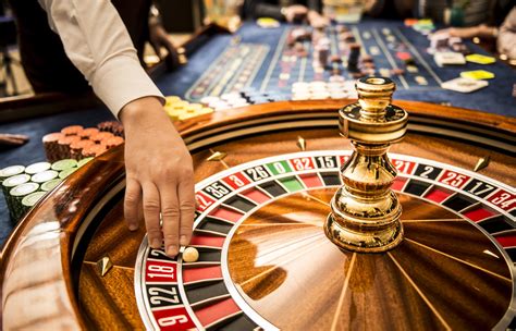 A casino roulette game