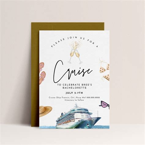 Casual Cruise Invitation Template