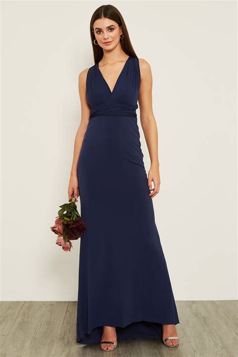 Casual Navy Maxi Dress