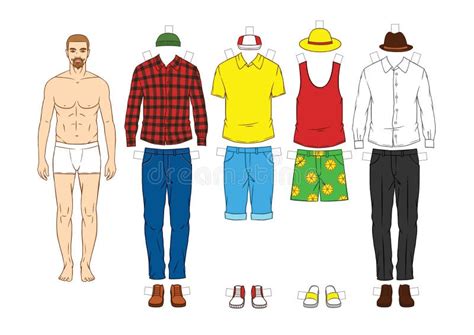 Casual streetwear paper doll clothes printable