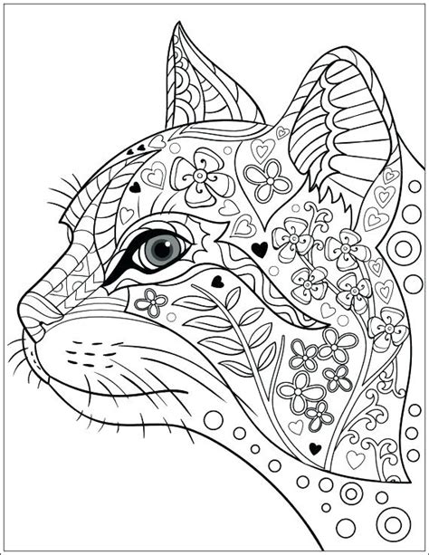 A picture of a cat with a coloring page for stress relief