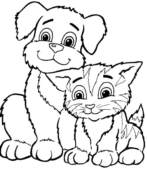 Colorful cat coloring page with fun design