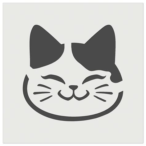 Cat face stencil design