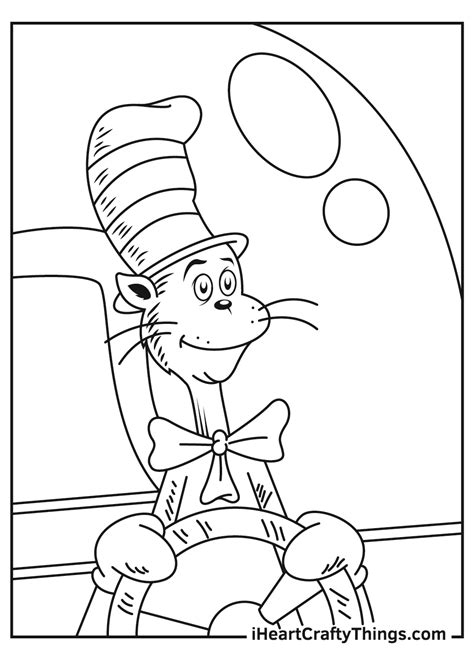 Cat in the Hat coloring pages