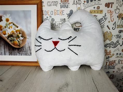 Cat Shaped Pillow Sewing Pattern