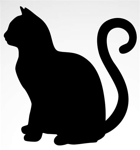 Cat silhouette outline