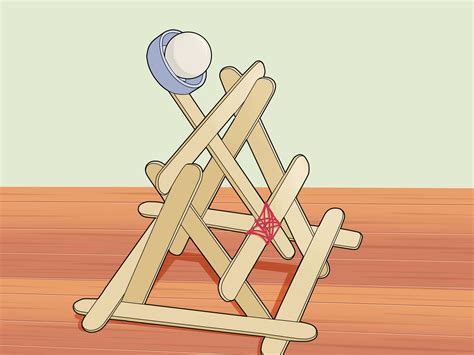 A diagram illustrating the basic components of a catapult