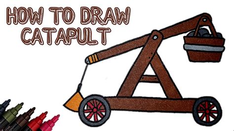 A drawing of a simple catapult