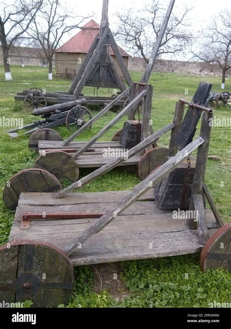 A historical reconstruction of a catapult