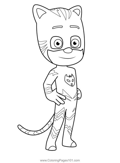 Catboy Coloring Page