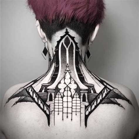 Cathedral Tattoo Art Gold