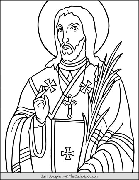 Catholic saints coloring pages for kids