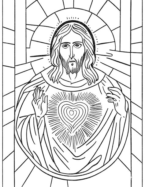 Catholic symbols coloring pages for kids