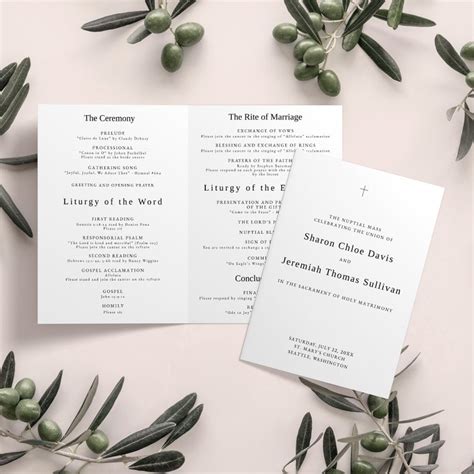 Catholic Wedding Ceremony Template