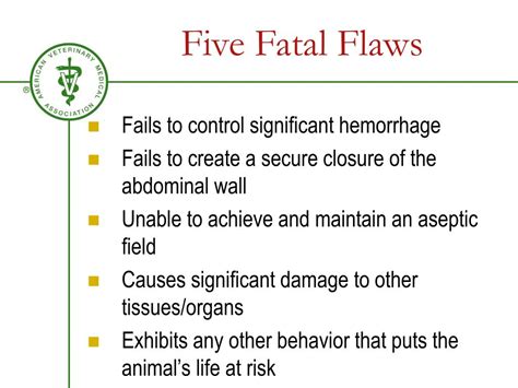 Causes of Fatal Flaws