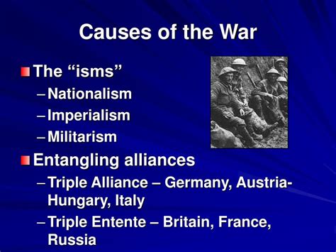 Causes of World War 1