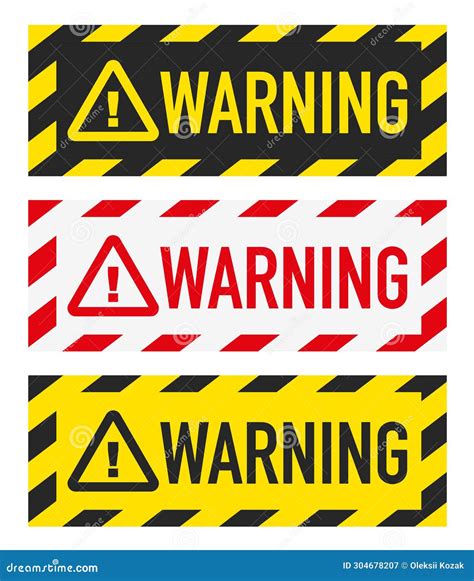 Caution signs printable templates