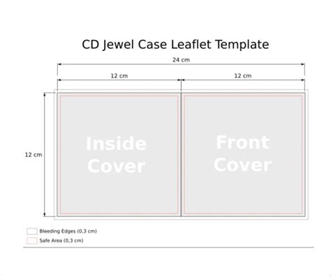 CD Jewel Case Template Fonts 1