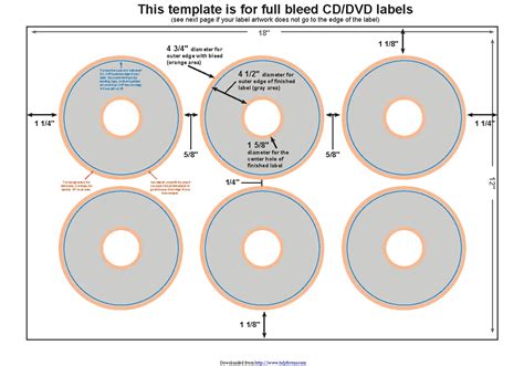 CD Label Template 3