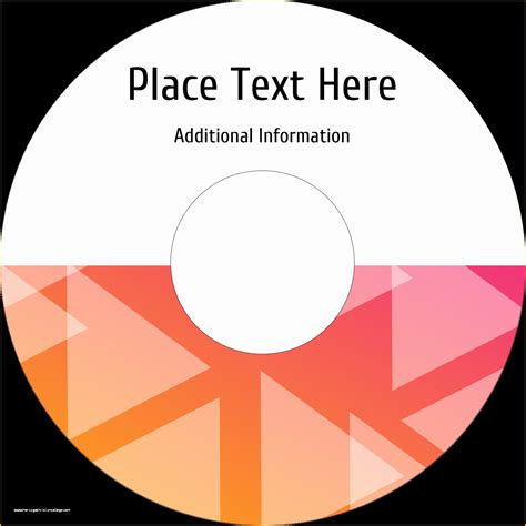 CD Label Template 5