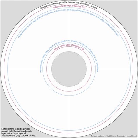 CD Label Template with Graphics