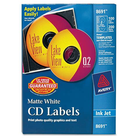 CD Label Template with Spine