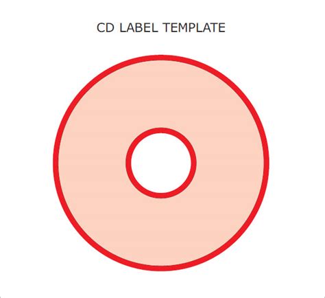 CD Label Template with Textures