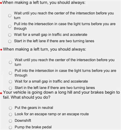 CDL Test Sample Questions