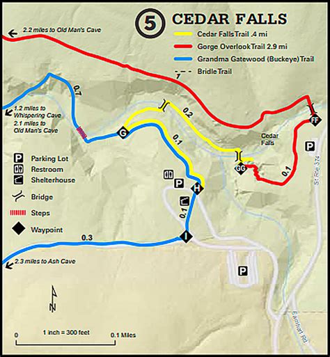 Cedar Falls Trail Map