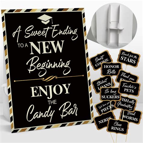 Celebrate Graduation Candy Buffet Sign