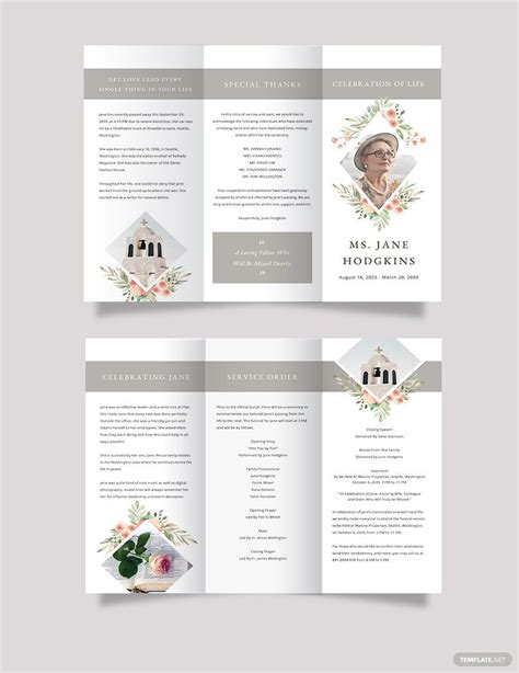 Celebrating Life Trifold Template