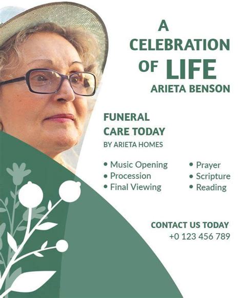 Celebration of Life Flyer Template