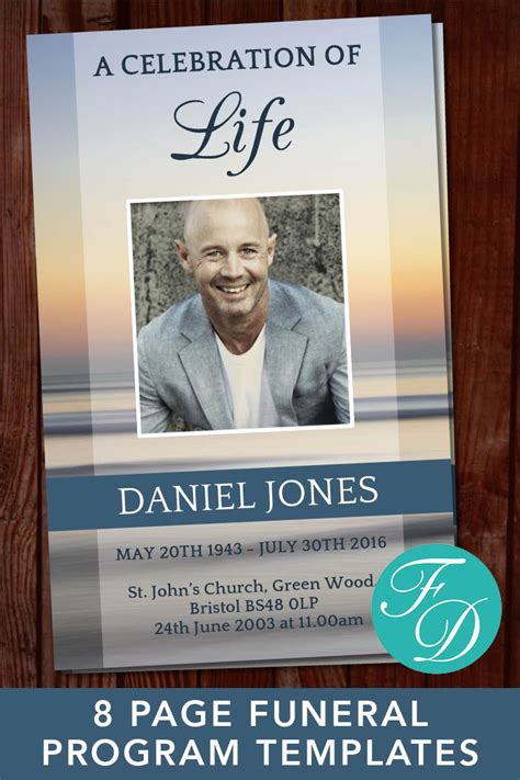 Celebration of Life Flyer Template Word