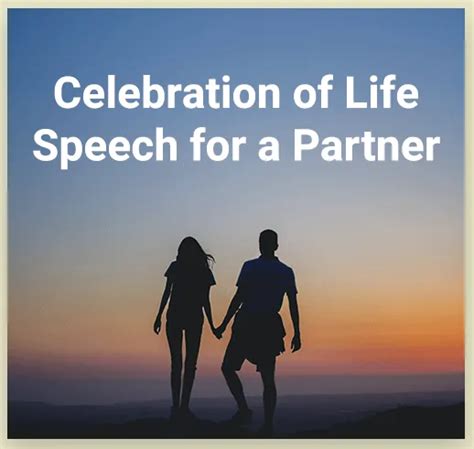 Celebration of Life Speech Template