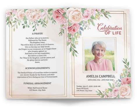 Celebration of Life Template