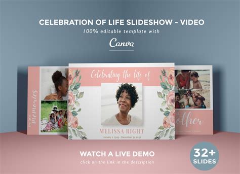 Celebration of life video presentation example