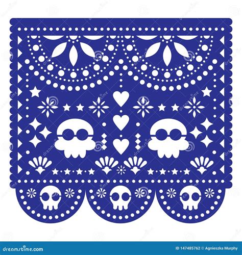 Celebratory Papel Picado Template 4