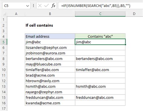 Cell contains example in Google Sheets