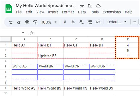 Counting Cells in Google Spreadsheets