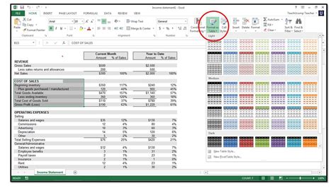 Cell Formatting