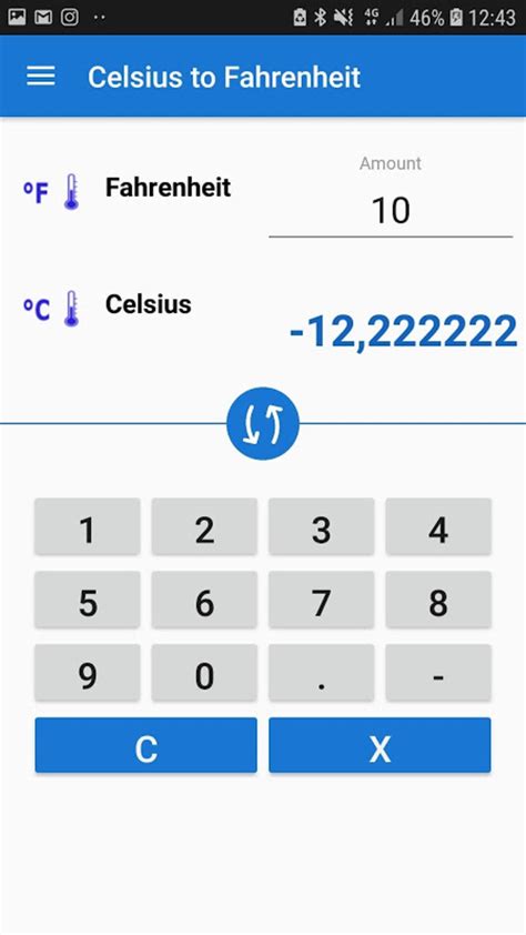 Celsius to Fahrenheit apps