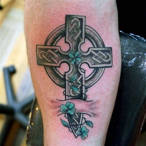 Celtic cross tattoo for protection