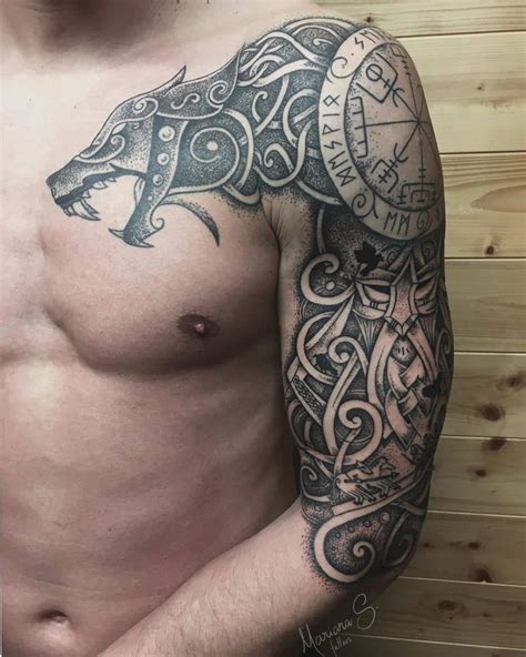 Celtic warrior tattoos symbolizing strength and heritage