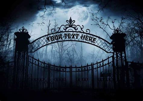 Cemetery Gate Template