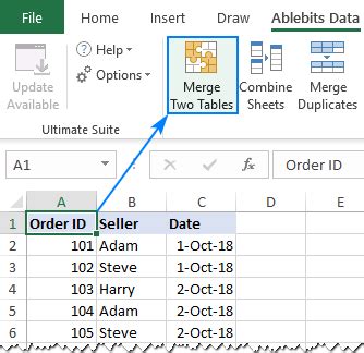 Centering a table in Excel using Page Layout view