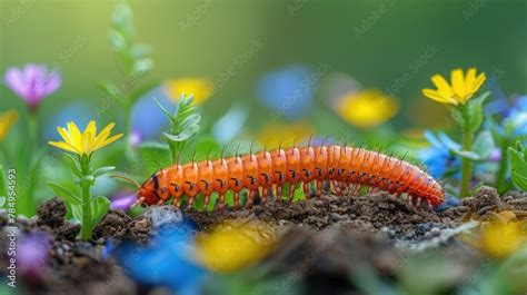 Centipede burrowing