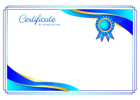 Certificate border template design example