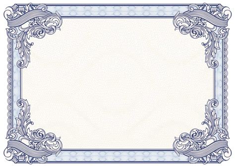 Certificate border template ideas